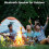 Outdoor Bluetooth Speaker - 2 Pack, Flame Effect, Ipx5 Waterproof, Party Decor 21