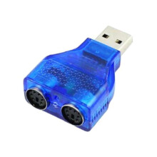 Slim USB 2.0 to PS 2 Adapter Dongle to Use Your PS/2 Keyboard/On A USB Port Computer Accessories E65C