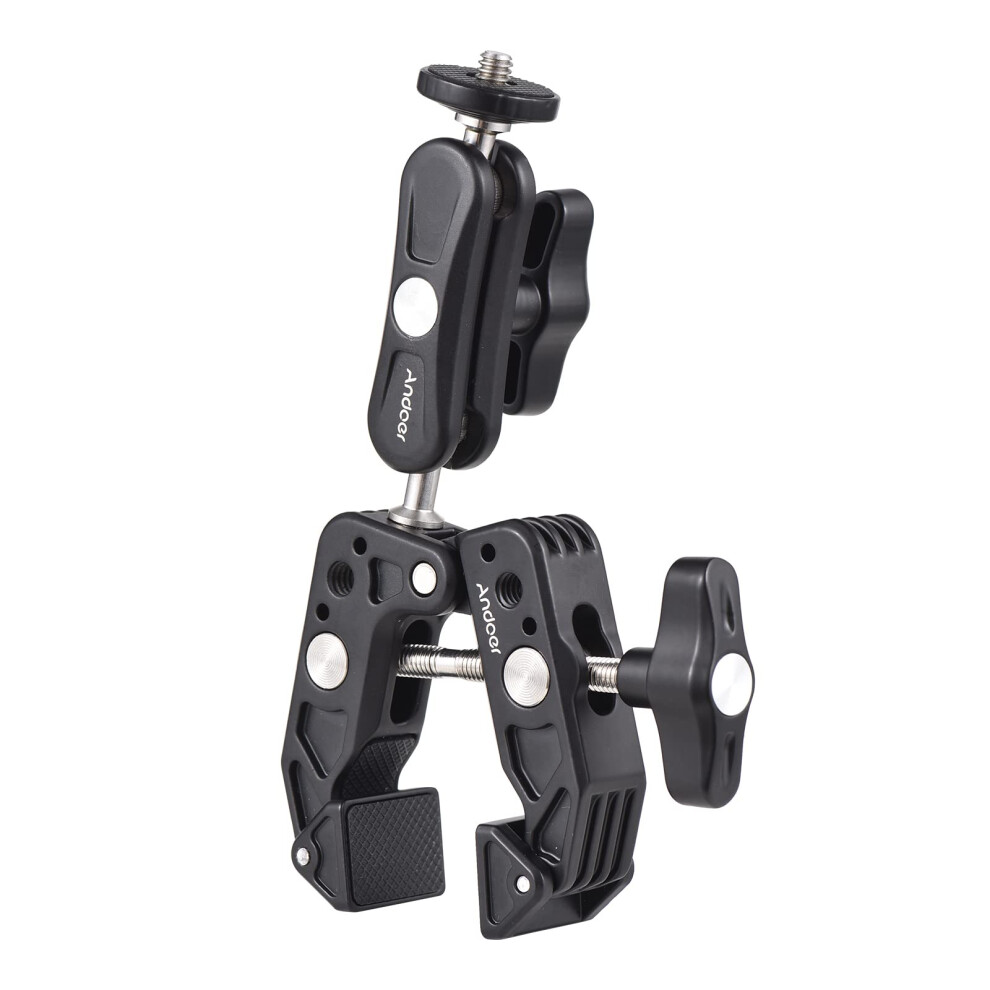 Super Clamp Mount Camera Mount Flexible Monitor Mount With 360 Rotating Dual Ball Joint 820064773692