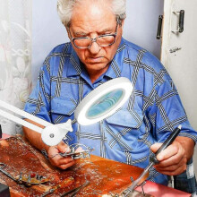 Led Magnifying Lamp, 5 Diopter Magnifying Glass with Light