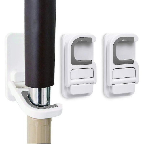3 Pcs Broom Holder Wall Mount Self Adhesive No Drilling Mop Grippers