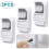 3 Pcs Broom Holder Wall Mount Self Adhesive No Drilling Mop Grippers 3