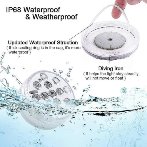 4pcs Bathtub Hot Tub Light Waterproof Swimming Pool Light 1