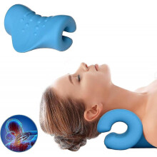 Neck Shoulder Relaxer Chiropractic Pillow Neck Traction Neck Stretcher Massage Pillow