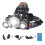 Headlamp Flashlight Usb Rechargeable 3 Led T6 Headlamp Adjustable Headband 2
