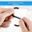24 Packs Plastic Shower Curtain Rings Hooks for Bathroom Shower Window Rod 3