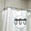 24 Packs Plastic Shower Curtain Rings Hooks for Bathroom Shower Window Rod 5