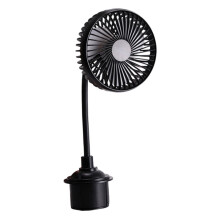 Car Fan Dashboard 12v 24v Large Truck Car Cooling Fan Usb Cup Holder Single Head Electric Fan High Wind Power