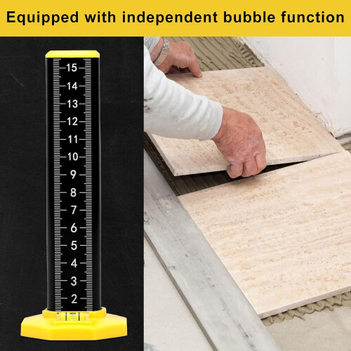 2Pcs Equal Height Ruler Aluminum Alloy Woodworking Equal Height Ruler High Precision(black) 2