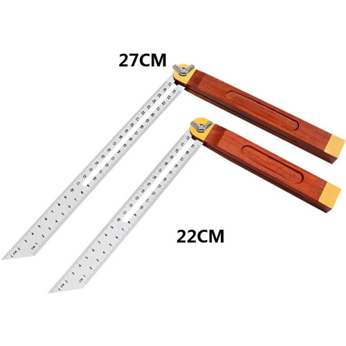 Stainless Steel Square Combination Square Ruler (27CM) 2