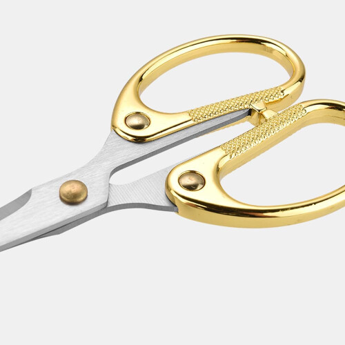 5' All Stainless Steel Office Scissors,Ultra Sharp Blade Shears,Sturdy Sharp Scissor for Office 2