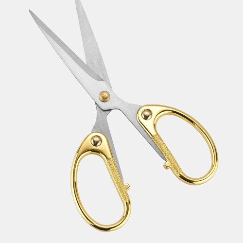 5' All Stainless Steel Office Scissors,Ultra Sharp Blade Shears,Sturdy Sharp Scissor for Office 1