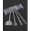 SDS Chisel Set, 4pcs Tile Removal Chisel Bits for SDS Plus Rotary Hammer Drill Attachments 5
