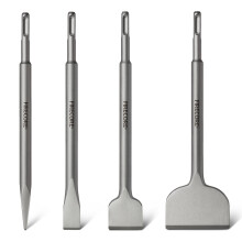 SDS Chisel Set, 4pcs Tile Removal Chisel Bits for SDS Plus Rotary Hammer Drill Attachments