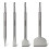 SDS Chisel Set, 4pcs Tile Removal Chisel Bits for SDS Plus Rotary Hammer Drill Attachments 1