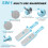 2pcs Hand Sharpening Stone Whetstone, 400/1000 Grits 2 Side Diamond Large Sharpener 2
