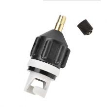 (Black) Air Valve Adaptor Dustproof Wear-resistant Rowing Boat Air Valve Adaptor