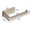 (Silver) Toilet Paper Holder No Punching Stainless Steel 5