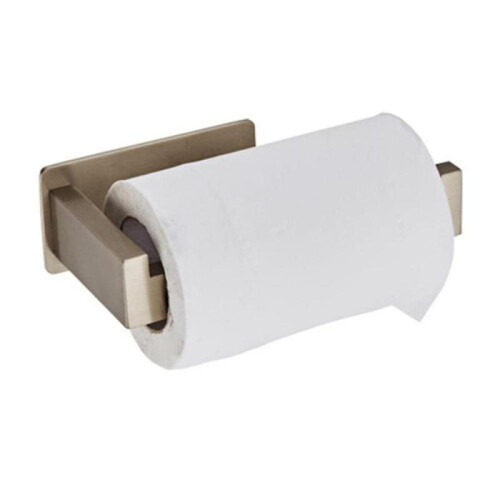 (Silver) Toilet Paper Holder No Punching Stainless Steel 1