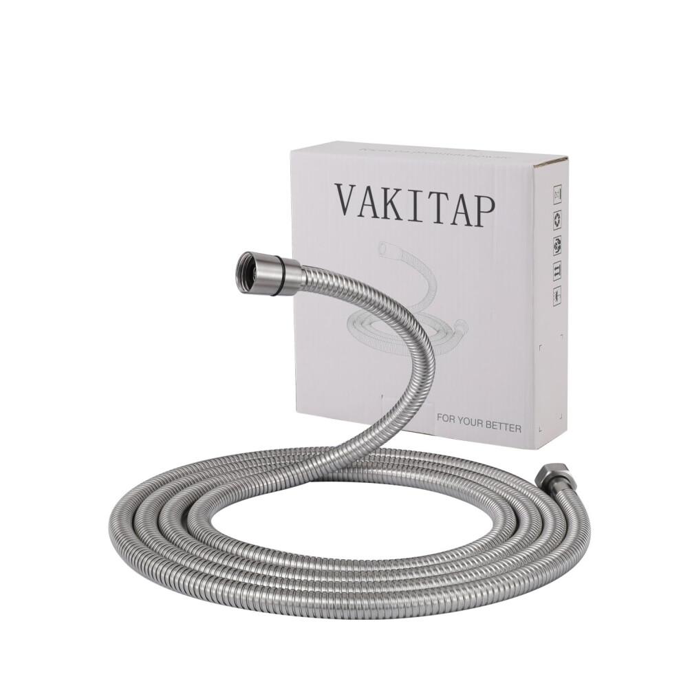 Shower Hose Extra Long, 118 Inches Stainless Steel Shower Head Hose, Flexible Hand Held 820064774842