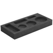 6-in-1 Graphite Mold Crucible Metal Refining Scrap Bar Mold Combo