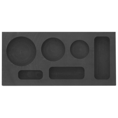 6-in-1 Graphite Mold Crucible Metal Refining Scrap Bar Mold Combo 2