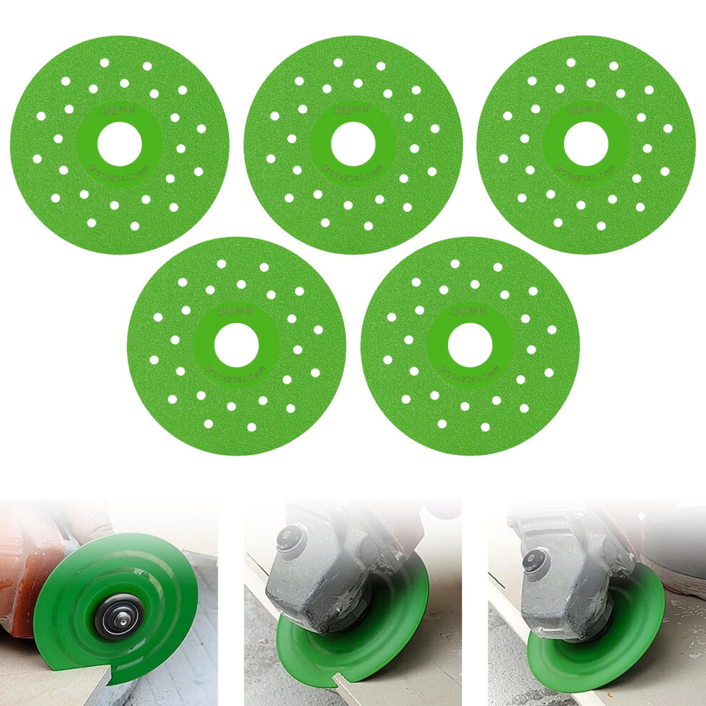 Diamond Rock Slab Grinding Disc Diamond Chamfered Saw Blades Glass Cutting Disc Angle Grinder Compatible 4.5 In 820064775023