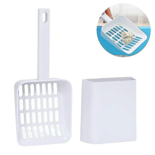 Big Cat Litter Scoop with Holder Pet Sifter Garbage Cleaning