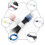 100pcs Releasable Cable Ties Cable Tie Wire 4
