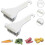 2pcs Vegetable Brush Non-slip Durable Handle with Hook for Potato, Radish, Cleaning & Peel 1