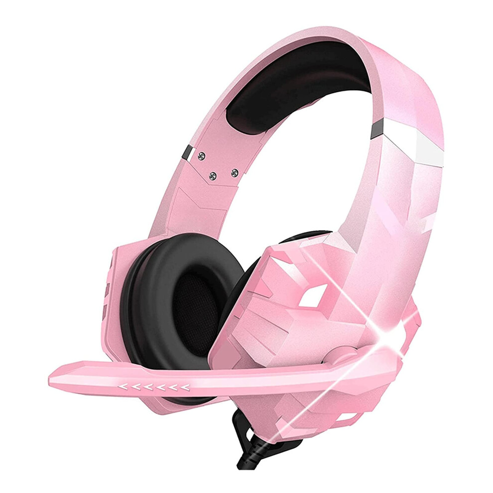 Glaring LED Backlit Gaming Headset, with Adjustable Noise Cancelling Microphone, Stereo Surround Sound-image-OPC-PHXVH7J-NEW