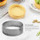 10 Pack Less Steel Tart Ring, -ant Perforated Cake Ring, Round Ring Ba Do 20