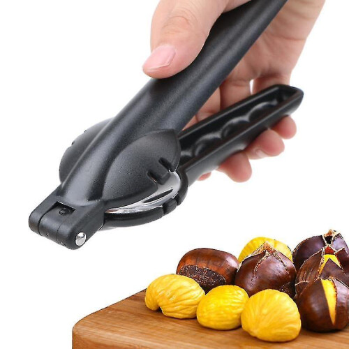 (Black)Nut Opener Cutter Gadgets Chestnut Clip Walnut Pliers Metal Nutcracker Sheller Kitchen Tools Stainless Steel 1