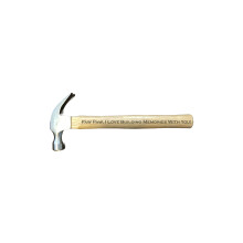 Gift for Grandpa Engraved Hammer Paw Paw I Love Building Memories With You 16oz Claw Hammer with Wooden Handle Fathers Day