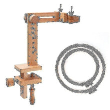 Wooden Embroidery Hoop Holder 360 Degree Rotation Adjustable Desktop Stand Cross Rack,with Embroide