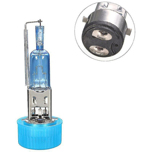 2x Ba20d Halon Lamp Bulb 50w 4500-5000k Car Lamp 12v 2