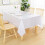 Clear Plastic Tablecloth 2 Pack  52x70 Inch, Wipeable Vinyl Tablecloths for Rectangle Table 5
