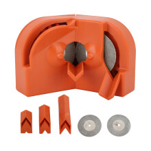 Efficient Electric Drill Bit Grinding Sharpener, Plastic Orange Versatile Sharpener for Hardened Steel Bits