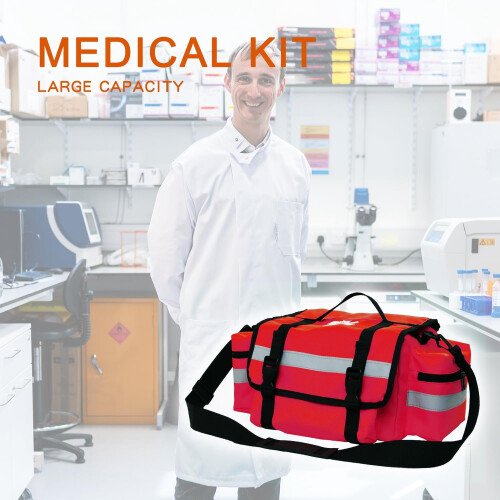 First Aid Bag Empty,First Responder Emergency Bag,EMS EMT Trauma Bag Empty,Medical Bag 2