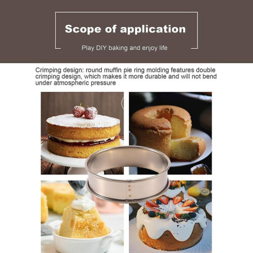 Less Steel Double D Tart Rings,d Rings Rings Tart Ring Pie Circle Tar 2