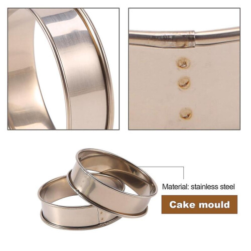 Less Steel Double D Tart Rings,d Rings Rings Tart Ring Pie Circle Tar 1
