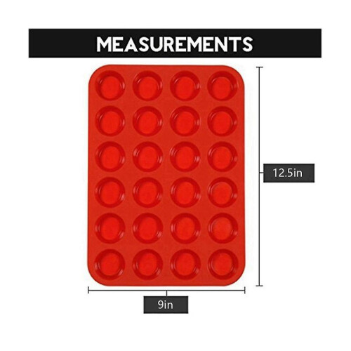 Mini Silic Cake Pan Set, Mini 24 S Pan, Non-stick Silic Ba Pan, for Ma 1