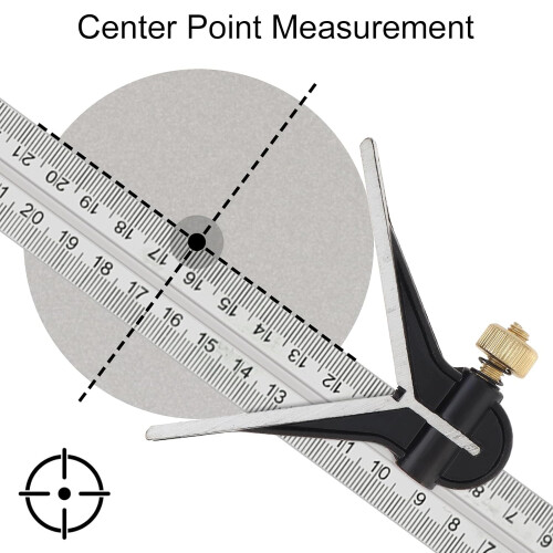 12' Adjustable Sliding Combination Square Ruler  Protractor Level Measure Measuring Set, Inch/Metric 2