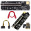 3pcs 009s Plus Riser Card Ver009s Pcie Pci-e Pci Express X16 Gpu 6in Adapter Card 1x 16x Extender U 4