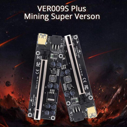 3pcs 009s Plus Riser Card Ver009s Pcie Pci-e Pci Express X16 Gpu 6in Adapter Card 1x 16x Extender U 1