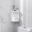 Bathroom Rotating Shelf Kitchen Toilet Shelf Corner Shelf Bathroom Storage Rack Cabinet Multi Layer 4