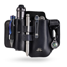 PJ35 Multitool Sheath for Belt, Leather EDC Pocket Organizer for Men, EDC Leather Sheath, EDC Belt Organizer