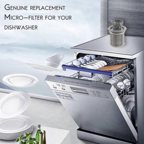 2 Dish Mesh Filter Set Grey Pp for Dish 427903 170740 Replacement for Dishw 1