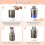 Electric Makeup Brush Cleaner, Makeup Brush Cleaner Machine with Brush Clean Mat, Automatic Cosmetic Brush Cleaner Tools 5