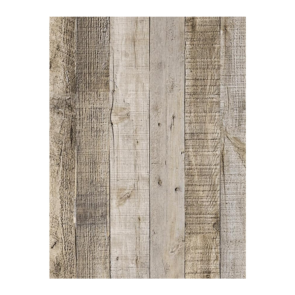 Wood Contact Paper Peel And Stick Wallpaper, Grey Distressed Wood Shiplap Self Adhesive Wall Paper 820064780904
